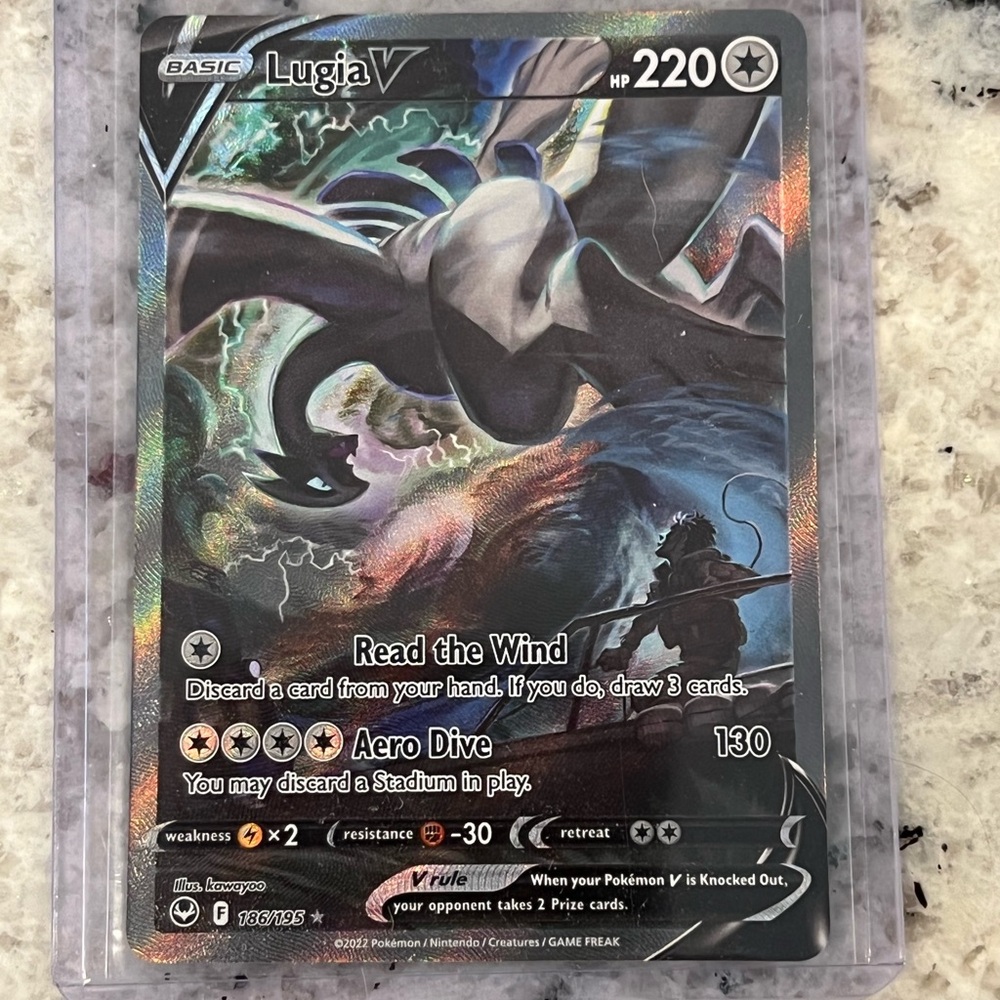 Pokémon Lugia V Alt Art 186/195 Silver Tempest Mint Ungraded - Super Rare - Picture 6 of 11